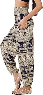 Boho Pants for Women - Hippie Harem Pants Women - Womens Yoga Pants – Comfy Bohemian Flowy Hippie Clothes