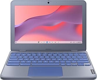 Lenovo IdeaPad Chromebook | 11.6 Inch HD Laptop | Intel Celeron N4500 | 4GB RAM | 64GB eMMC | Chromebook OS | Maca Blue