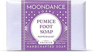 Foot Scrub Soap - Handmade Pumice Soap with Tea Tree and Peppermint Essential Oils