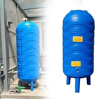 PE Plastic Pressurized Water Tank 250L/ 200L/ 150L/ 130L/ 120L/ 100L/ 50L, Expansion Pressure Tank for Residentia/Garden/Hot Water Heater, Pressure Well Water Containers Tower for Well Pump ( Size : 2