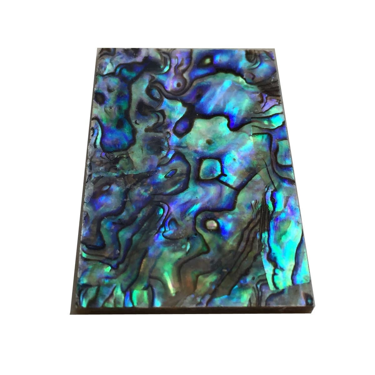 Thickness 1.5mm(0.059") 100% Solid Nature Paua Abalone Knife Handle Flat Shell Blank Scales Inlay Material Slab-1 (33 x 58 x 1.5 (mm))