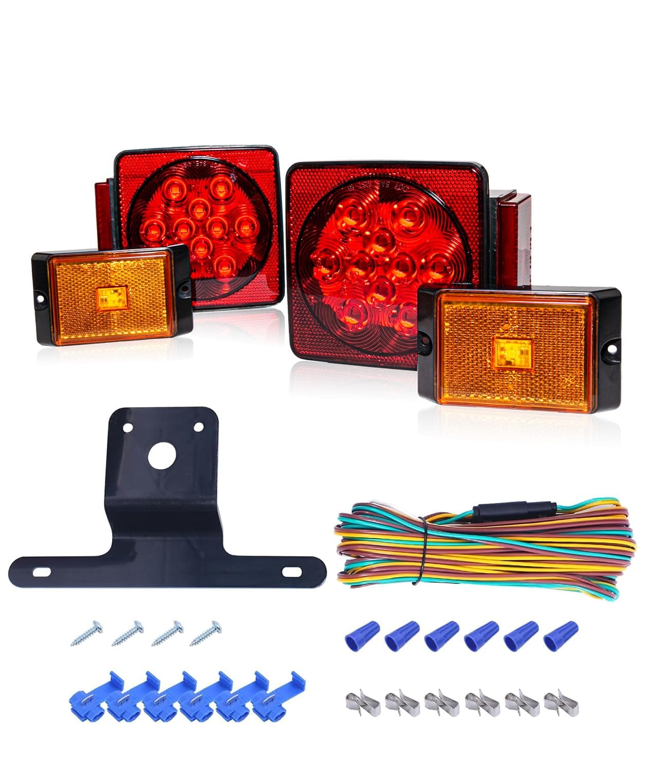 12 Volt All LED Trailer Light Kit