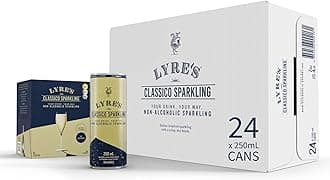 Lyre's Non Alcoholic Spirits Classico | Ready To Drink | For Cocktails, Mocktails & Non Alcoholic Drinks | Premixed Premium Case of 24 | 250ml x 24 Cans