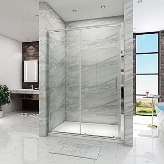 1400mm Sliding Shower Enclosure for Wetroom Cubicle in 6mm Safety Glass Screen Shower Door