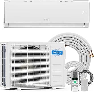 17000 BTU Mini Split Air Conditioner & Heater, 17 SEER2 230V Inverter Ductless Wall AC Unit for Rooms up to 1000 Sq. Ft with Pre-Charged Condenser, Heat Pump & Installation Kit