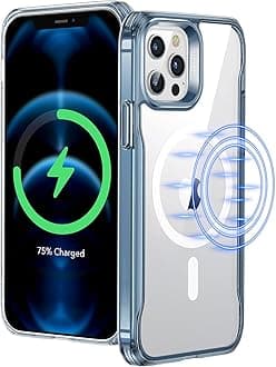 ESR for iPhone 12 Pro Max Case, Compatible with MagSafe, Scratch-Resistant Back, Grippy Protective Frame, Magnetic Phone Case for iPhone 12 Pro Max, Sidekick Hybrid Case (HaloLock), Blue