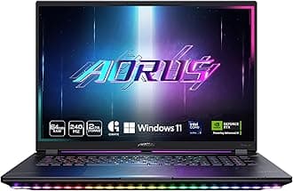 GIGABYTE AORUS Master 18 Gaming Laptop -240Hz 2560x1600 Mini-LED - Manufactured by NVIDIA GeForce RTX 5090 - Intel Core Ultra 9 275HX - 2TB SSD with 64GB DDR5 RAM - Windows 11 Home AD (BZHC6USD45SH)