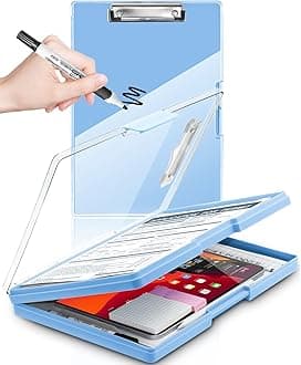 Clear Visible Dry Erase Storage Clipboards