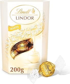 Lindt Lindor White Truffles Chocolate Box, 200 g