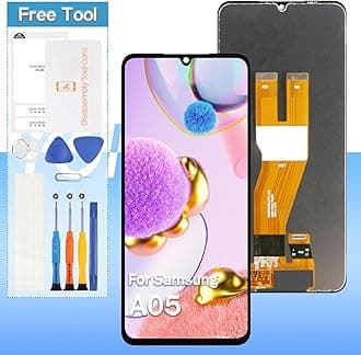 Screen Replacement for Samsung Galaxy A05 SM-A055F, SM-A055F/DS, SM-A055M, SM-A055M/DS 6.7" LCD Display Touch Digitizer Assembly with Repair kits