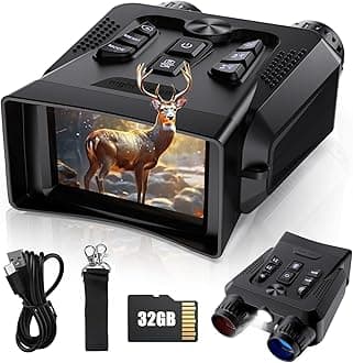 Night Vision Goggles - 4K Night Vision Binoculars for Adults, 3.0” HD Screen 9 Gear Infrared Monocular Camping Night Vision Scope for Men with 32GB TF Card