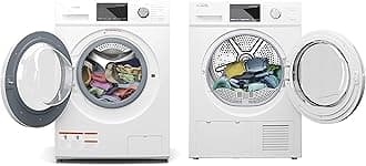 KoolMore Washer + Dryer Bundle - 2.7 Cu. Ft. Front Load Washing Machine [120V] (FLW-3CWH) + 4.4 Cu. Ft. Front Load Dryer [240V] (FLD-5CWHP), White