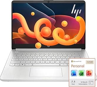 Ultra Slim Laptop for Students and Business | 1 Year Office 365 | Intel Quad-Core, 8GB RAM | 1.6TB Storage (1TB Cloud, 512GB External and 128GB SSD) | Windows 11 Home, no Earbuds, Silver