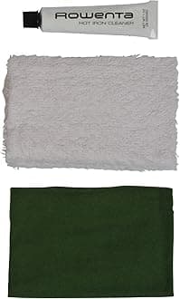 Rowenta Garment Care Accessories, Cleaning Kit for Steam Iron, Non toxic, Improve the Soleplate Glide, Starch or Melted, Synthetic Fiber Remover