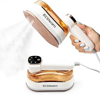 Steamer for Clothes & Iron 2 in 1, Portable Clothes Steamer Handheld & Travel Steam Iron for Clothes, 1200W 20s Fast Heat-Up, Foldable Design, 180ml Tank, 23 Min Steam, 120V Wrinkle Remover