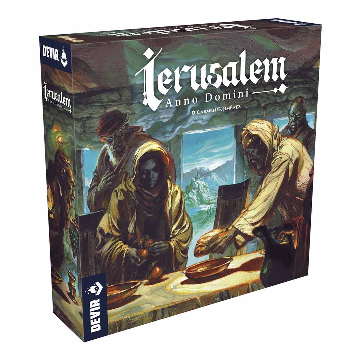 Thames & Kosmos Devir Ierusalem: Anno Domini, Deck Building and Worker Placement Game, Family Games for Game Night, Strategy Board Games for Adults and Kids, For 1 to 4 Players, Age 12+