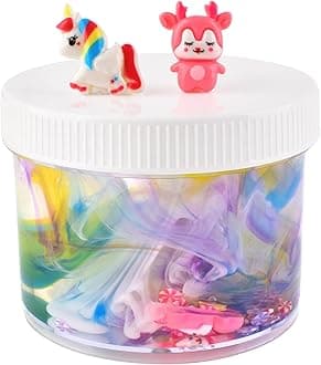 Clear Slime Rich Colors, Valentine's Day Slilme Soft, Jelly Crunchy Crystal Cute Slime for Birthday Party Favor, DIY Colorful Easter Girls and Boys Scent Slime, Stress-Reducing Sensory Toys for Kids