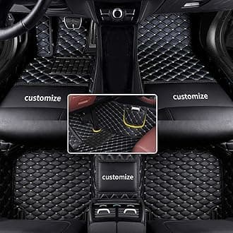 car Floor Mats fit for Toyota Hilux 1999-2025 Custom Style Luxury Leather All Weather Protection Floor Liners Black-Beige-Color