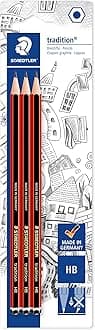 110-HBBK3D Tradition Graphite Pencil for Drawing & Sketching - HB (Pack of 3)