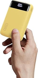 INIUPortable Charger, 20000mAh Small Power Bank, 22.5W Fast Charging Compact Battery Pack, Flight Family Traveling Essentials Phone Charger for College Students Travelers Teen Boys Girls, Yellow