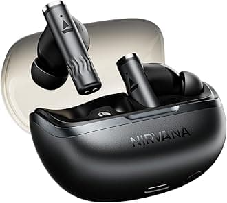 Boat Nirvana Zenith Pro (2025), 50dB Hybrid Adaptive ANC, Spatial Audio, Hi-Res Audio LDAC, 6Mics AI-ENx, 80 Hrs Battery, Bluetooth Earbuds, TWS Ear Buds Wireless Earphones with mic (Velvet Grey)