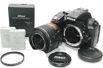Nikon DSLR Camera D5300 18-55mm VR II Lens Kit Black 24 MP 3.2 inch LED Screen D5300LK18-55VR2BK