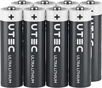 AA Ultra Lithium Battery (Pack of 8), 3000mAh 1.5V, Longest-Lasting AA Battery, Up to 10 Years in Storage and No Leaks Guaranteed, Works in Extreme Temperatures, Non Rechargeable