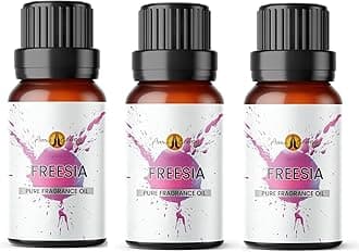 Aroma Energy | Freesia Fragrance Oil 30ml (3 x 10ml) Highly Scented Oil for Diffuser, Candles, Soap Making, Wax Melt, Slime, Perfume | Vegan, Made in UK