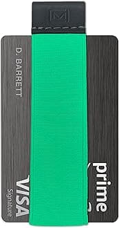 Modern CarryMinimalist Wallet for Men & Women, Elastic Band Credit Card Holder with Leather Tab, Quick Access, Expands & Contracts, A-Z Guarantee