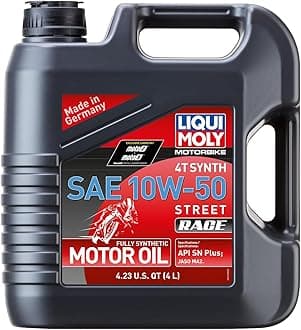 Liqui Moly Motorbike 4T Synth SAE 10W-50 Street Race | 4 L | 4-Stroke Oil | SKU: 20068