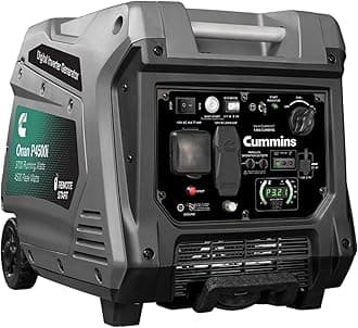 Cummins Onan P4500I Portable Inverter Generator, Power Inverter Dual 5V USB Ports for Mobile Charging, Gas Powered for Backup Home Use, RV & Camping - 7.3 HP 224cc OHV 4-Stroke Engine W/Remote Start