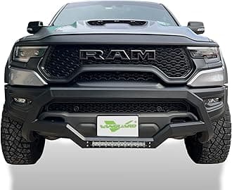 Vanguard VGUBG-2396BK-LED Black Optimus Contour Series Bull Bar with LED | Compatible with 19-26 Ram 1500 Includes TRX