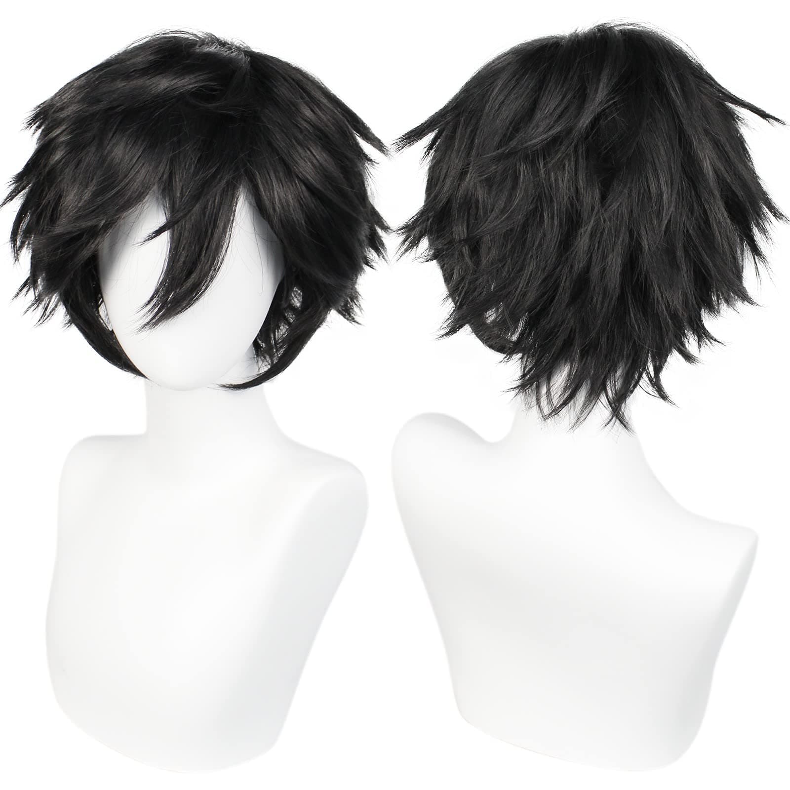 ANOGOL Short Black Wig