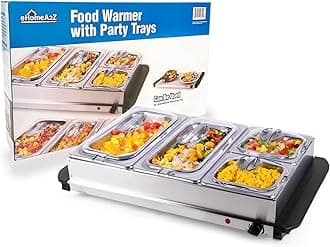 EHOMEA2Z Electric Food Warmers for Parties,Buffet Servers and Warmers,Warming Trays for Buffets, Food Warmer,Chafing Dish (1,7.5Quart)