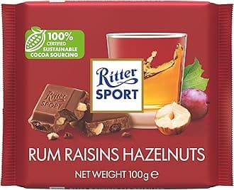 Ritter Sport - Rum Raisins & Nuts Chocolate - 100gr