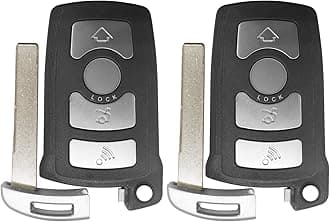 Car Key Fob Replacement for BMW 2003-2008 7 Series 745i 750i 750Li 760i 760Li Keyless Remote 315 MHz FCCID:LX8766S;by AUTO KEY MAX (2)