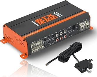 STX Audio STX2000.5D 2000-Watt 5-Channel Class D Amplifier, 130W RMS Per Channel and 400W RMS Sub Output, MOSFET Circuit Design, Adjustable LPF and HPF for Car Audio Systems