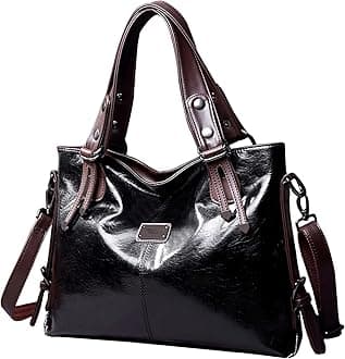 Handbags and Purses for women Vegan Leather Tote Bag for Women Satchel Shoulder Bags Travel Purse with Compartments