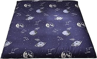 MAXYOYO Mattress Cover for Traditional Japanese Futon Mattress, Futon Floor Mats Cover with Zipper, Super Soft and Machine Washable, Space Adventure, Queen