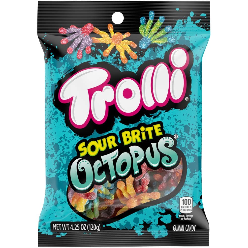 Sour Brite Octopus Sugar Candy - 4.3oz