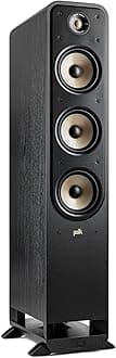 Polk Signature Elite ES60 Tower Speaker - Hi-Res Certified, Dolby Atmos Speakers & DTS:X Compatible, 1" Tweeter & (3) 6.5" Woofers, Power Port Technology for Effortless Bass, Stunning Black