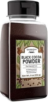 Black Cocoa Powder, Dutch Processed, Cookies & Cakes, Rich & Decadent (8 Ounce)