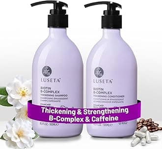 Luseta B-Complex Shampoo & Conditioner Set for Hair Strengthening, Routine shampoo and Conditioner for Women, Biotin Shampoo for Thinning Hair for Women and Men All Types 2 x 16.9oz