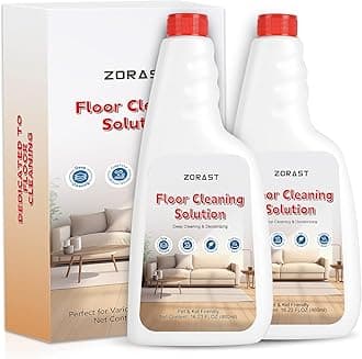 Floor Cleaning Solution, 16.23 Fl Oz Pack of 2 , Compatible with All Roborock Mopping Robots (S7, S8, Qrevo, Q7, Q8 series),Deep Streak Cleans for Multiple Hard Floors, Low-Foam Delivers Clog Free