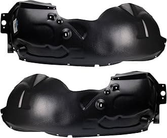 TRQ Front Inner Fender Liner Set Compatible with 2011-2016 Ford F-250 Super Duty F-350 Super Duty FO1248156 FO1249156