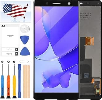 for Sony Xperia XZ2 Compact Screen Replacement 5.0" for Sony XZ2 Mini H8324 H8314 LCD Display Touch Screen Digitizer Assembly Matrix Sensor Glass Lens Kits with Free Tools (Black no Frame)