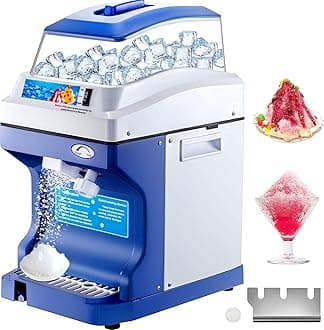 VEVOR Commercial Ice Shaver Crusher, 441LBS/H Electric Snow Cone Maker with 5L Ice Box, 300W Tabletop Shaved Ice Machine for Parties Events Snack Bar, Home and Commercial Use
