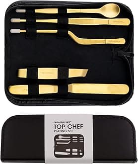 5 Piece Culinary Plating Set, Gold