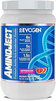 AminoJect - Premium BCAA Powder & EAA Recovery Formula with Electrolytes | Amino Acids Supplement for Muscle Growth, Hydration, & Recovery | Watermelon | 30 Servings