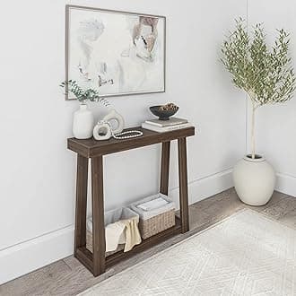 Plank+Beam Classic Shelf-36 inches, Walnut Console Table